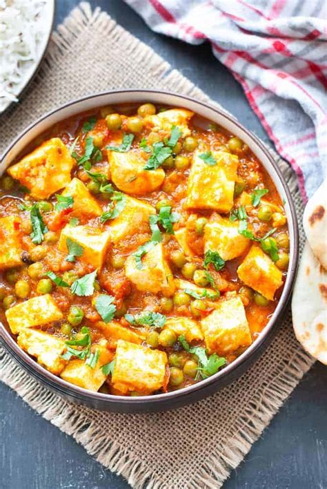 Matar Paneer Recipe Without Cream Stovetop And Instant Pot Indian