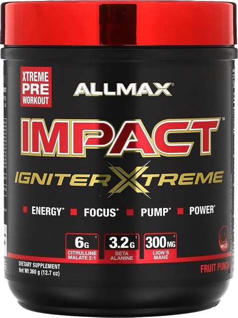 ALLMAX Nutrition Impact Igniter Extreme 360 Gr 40 Ser Fruit