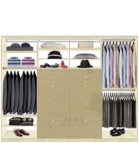 Isa Built In Closet System XL - Plenty of Closet Drawers for Storage ...