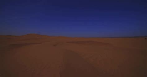 A Panoramic Sand Dune Of Sahara Desert At Mhamid El Ghizlane In Morocco