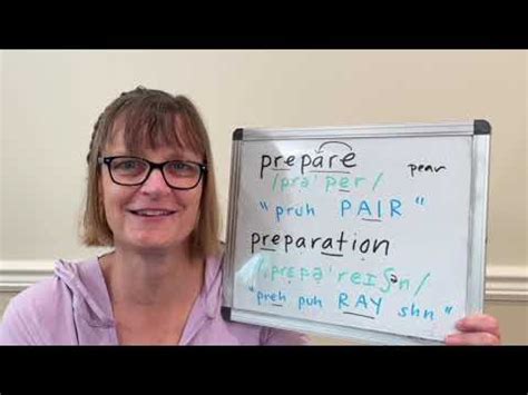 How to Pronounce Prepare and Preparation - YouTube