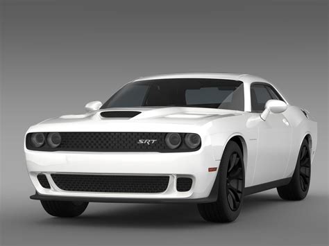 Dodge Challenger SRT Hellcat Supercharged ... 3D Model .max .obj .3ds .fbx .c4d .lwo .lw .lws ...