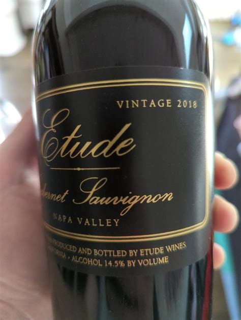 2018 Etude Cabernet Sauvignon Usa California Napa Valley Cellartracker