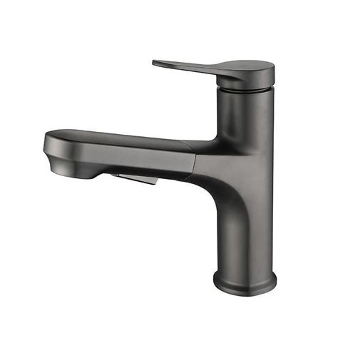 Pull Out Bathroom Basin Sink Faucet Mixer Tap Cold Hot Basin Faucet