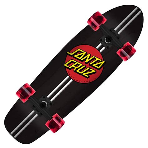 Santa Cruz Skateboards Classic Dot Jammer Cruiser Skateboard 74 X