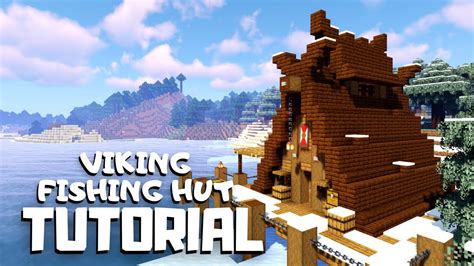 Minecraft How To Build A Viking Fishing Hut Snowy Viking Village