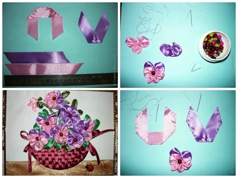 DIY Ribbon flower Craft Idea - Step by step - K4 Craft Community