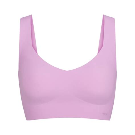 Track Naked Plunge Longline Bra Petal X At Skims