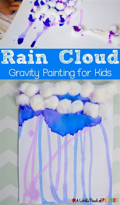 Rain Cloud Gravity Painting for Kids: a fun and easy process art ...