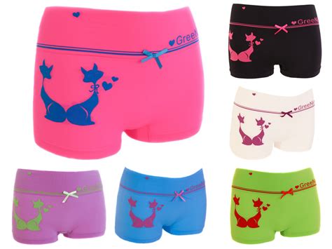 Damen Panties Er Pack Hipsters Boxershorts Hotpants Frauen Panty Neu