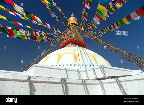 Buddhist Prayer Flags Kathmandu Nepal Hi Res Stock Photography And