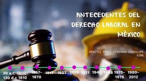 Antecedentes Del Derecho Laboral En México By Luis Armando Benítez