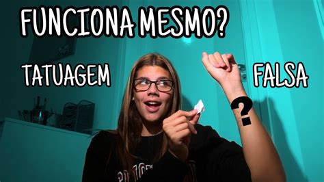 COMO FAZER TATUAGEM FALSA FÁCIL E RÁPIDO YouTube