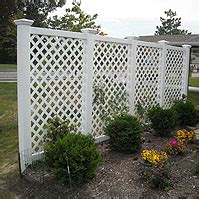 Vinyl Diagonal Lattice Fence Designs by Elyria Fence