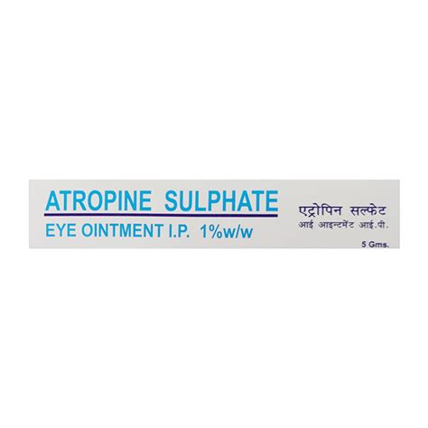 Atropine Sulphate Jawa Eye Ointment 5gm Price Uses Side Effects