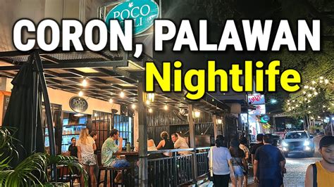 CORON PALAWAN NIGHTLIFE Walking In Coron Town At Night Palawan