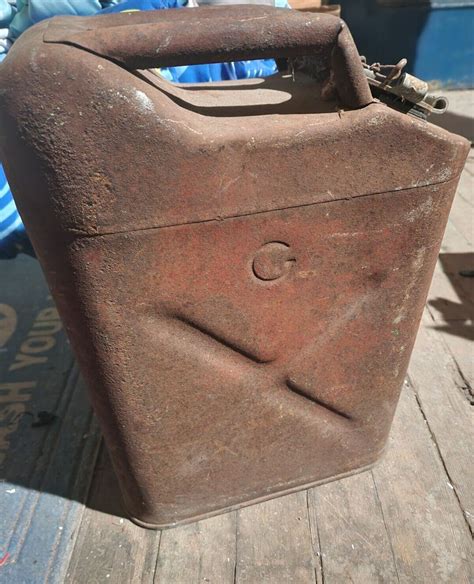 Vintage Original Wwii Us Army Gas Jerry Can 5 Gal Etsy