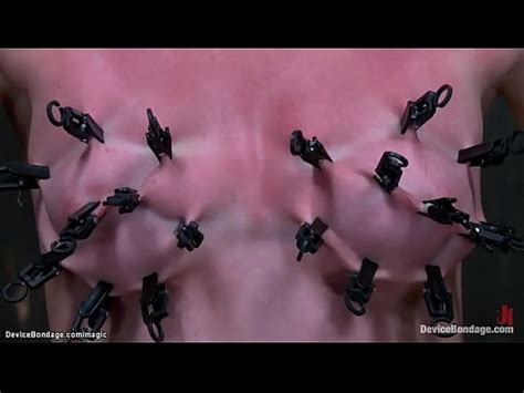 Bound To Wooden Post Redhead Slave Marie McCray With Hands In Strappado Gets Pussy Vibrated Then