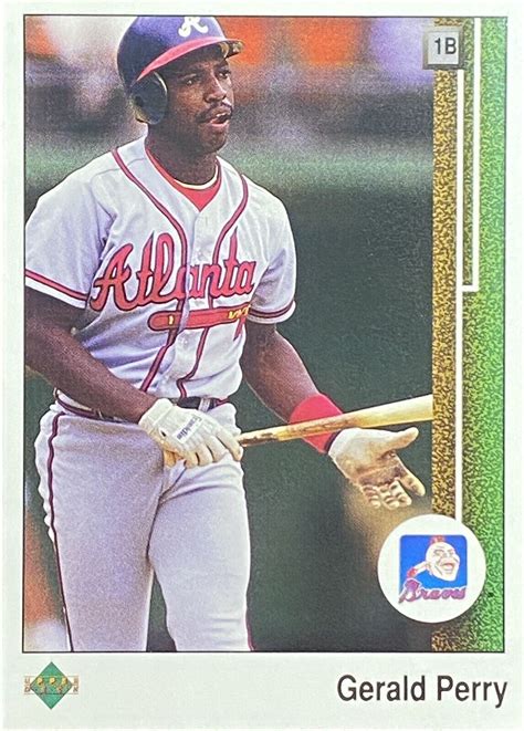 1989 Upper Deck 431 Gerald Perry Atlanta Braves Baseball Card EBay