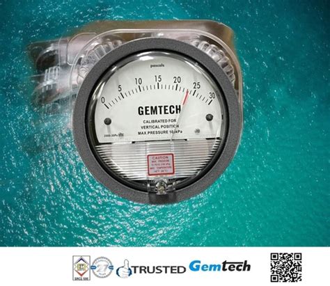 Differential Pressure Gauge Gemtech Range 0-2.5 Kilopascal at 4500.00 ...