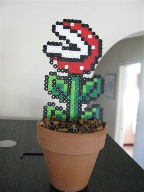 Super Mario Piranha Potted Plant Perler Bead Crafts Perler Beads