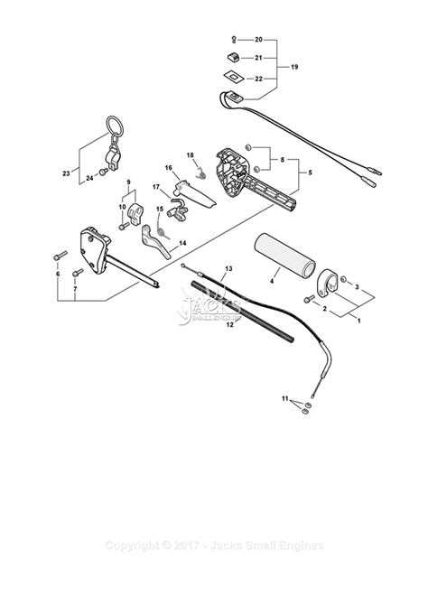 Echo PAS 261 S N 06001001 06999999 Parts Diagram For Control Handle