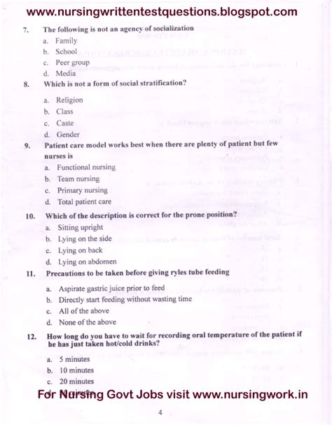 Nurses Exam Question And Answer Exam Nurse Aiims Staff Solve