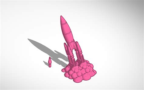 3d Design Rocket Tinkercad