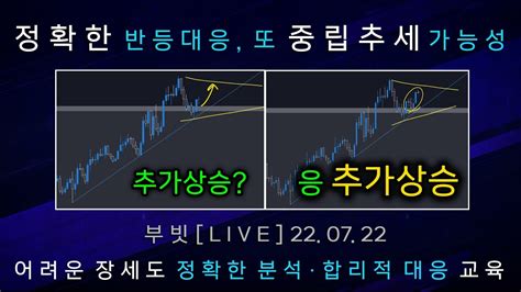 비트코인 부빗 또 중립추세 가능성 Fomc전 주말 대응포인트 220722 알트코인 주식 선물 나스닥 차트