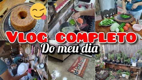 vlog completo do meu dia limpesa almoço fis bolo de flocão de milho