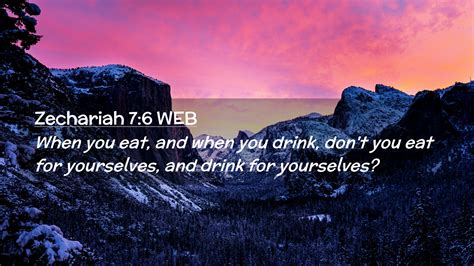 Zechariah Web Desktop Wallpaper When You Eat And When You Drink