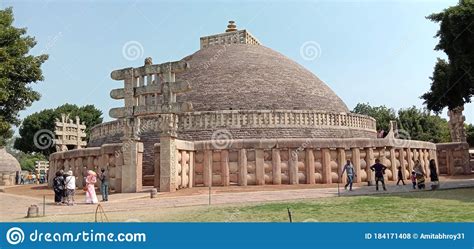 Sanchi Stupa Built In 13th Century Bc By Moryas Budhist Editorial Stock