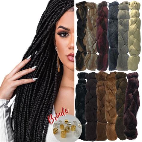 Cabelo Para Tranças Box Braids Jumbo Ser Mulher 65cm Pacote 399 Gramas