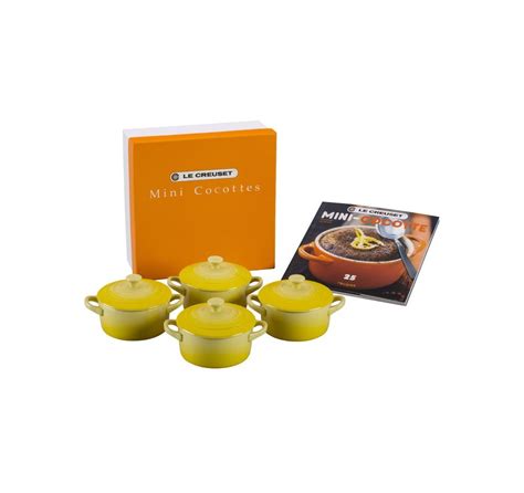 Le Creuset Set Of Mini Cocottes With Cookbook Palm N Free Image