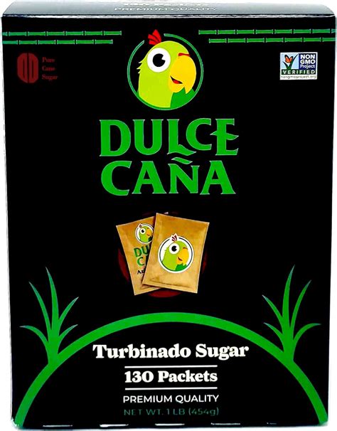 Amazon Dulce Cana Organic Paquetes De Az Car Turbinado Sin Omg