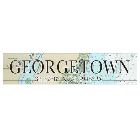 Georgetown Sc Coordinate Sign Mapmom