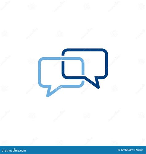 Speech Bubble Icon Chat Logo Communication Logo Stock Vector