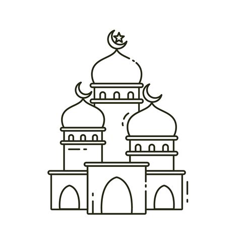 Muslim Church Clipart Black