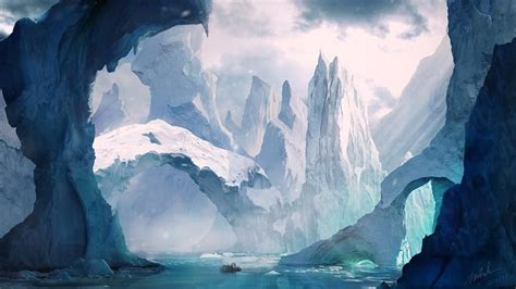 Frozen Concept Art Fantasy Art Landscapes Arctic Landscape Fantasy