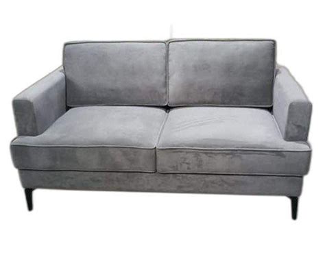 Wooden Rectangular Two Seater Grey Velvet Sofa at Rs 20000/piece in Saharanpur | ID: 2850423325330