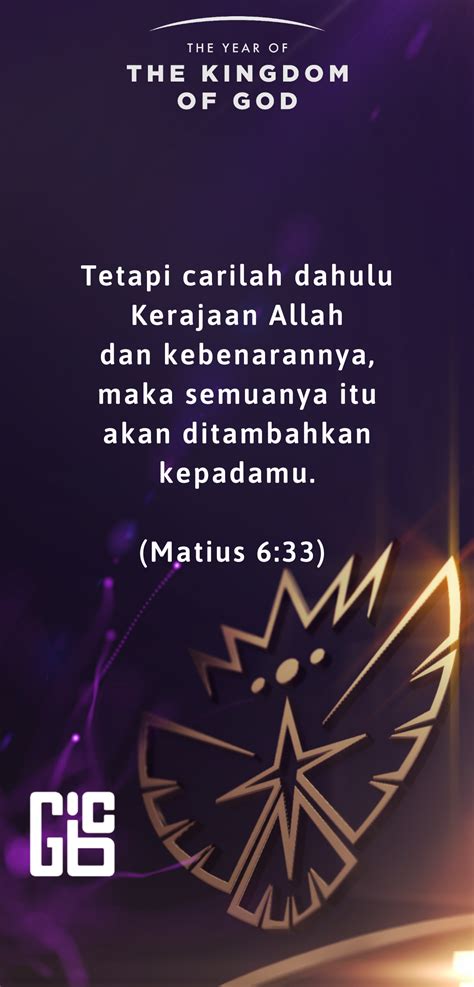 Ayat Renungan Mingguan Matius 6 33 God S Beloved Church