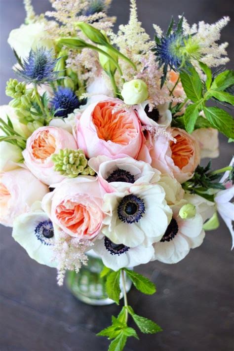 Beautiful Bridal Romantic Anemone Bouquets