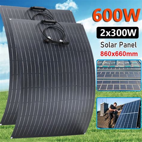 600w 300w Solar Panel Kit 18V Flexible Mono Kristalline Solarzellen