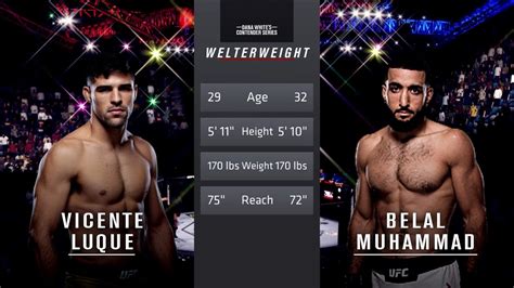 Ufc Fight Night Vicente Luque Vs Belal Muhammad Ultimate Fight Breakdown Youtube