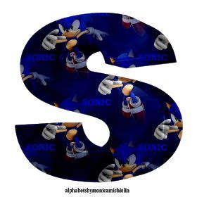 Monica Michielin Alfabetos SONIC THE HEDGEHOG BLUE 3D FONT OURIÇO