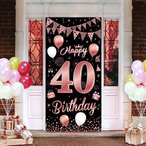 Buy Th Birthday Decorations For Women Happy Th Birthday Party Door