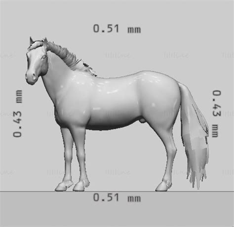 Brown Horse 3D Printing Model