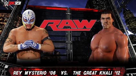 Full Match Rey Mysterio Vs The Great Khali Raw Wwe K Youtube