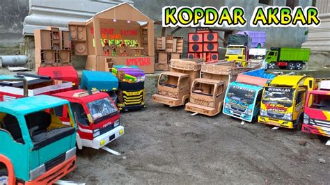 Kopdar Miniatur Truk Oleng Full Truk Kardus Miniaturtrukdarikardus