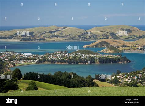 Port Chalmers Otago Harbour and Otago Peninsula Dunedin Otago South Island New Zealand Stock ...